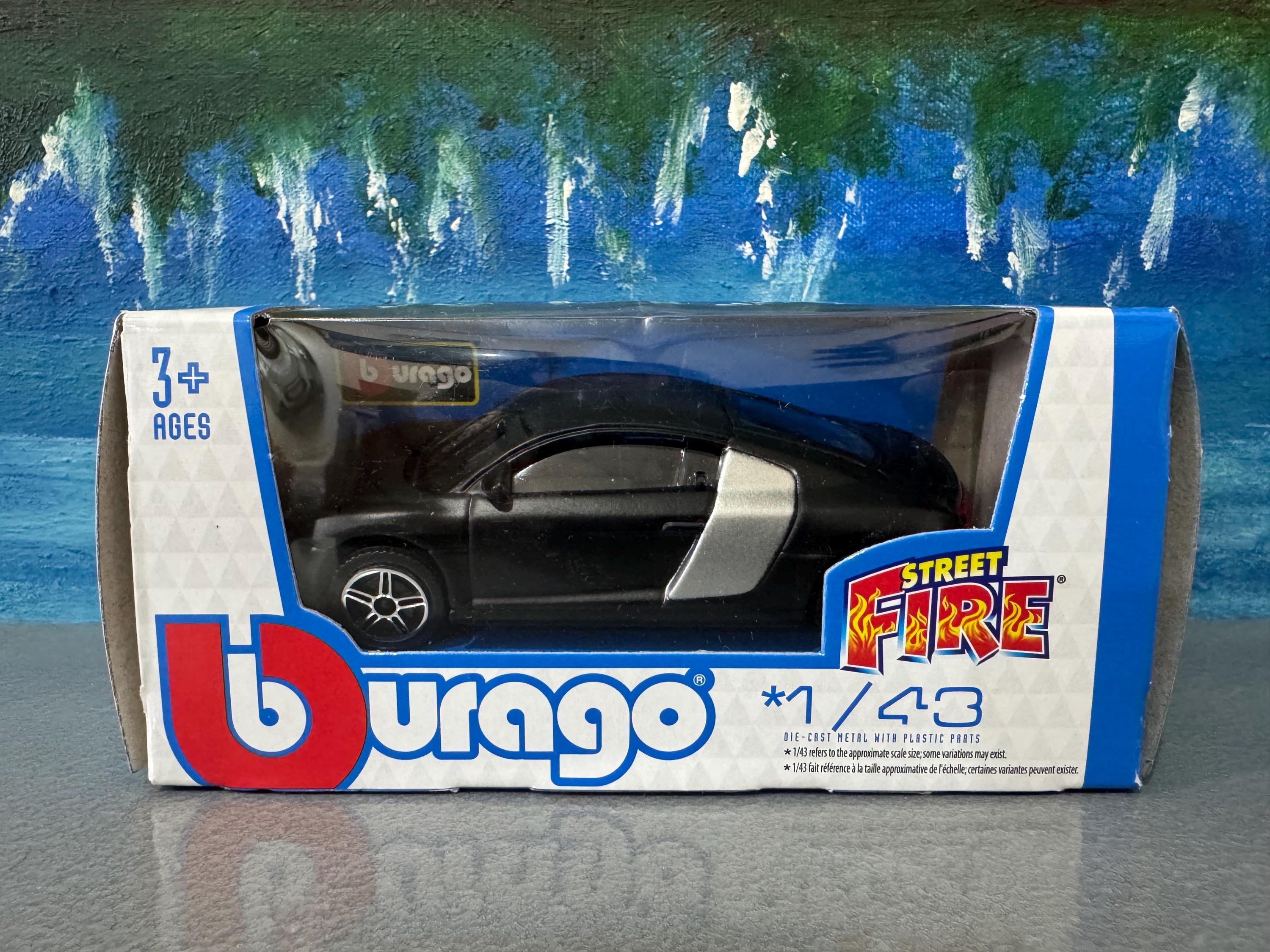 Black Audi R8 Diecast 1:43 Scale Model Car With Custom Name Plate