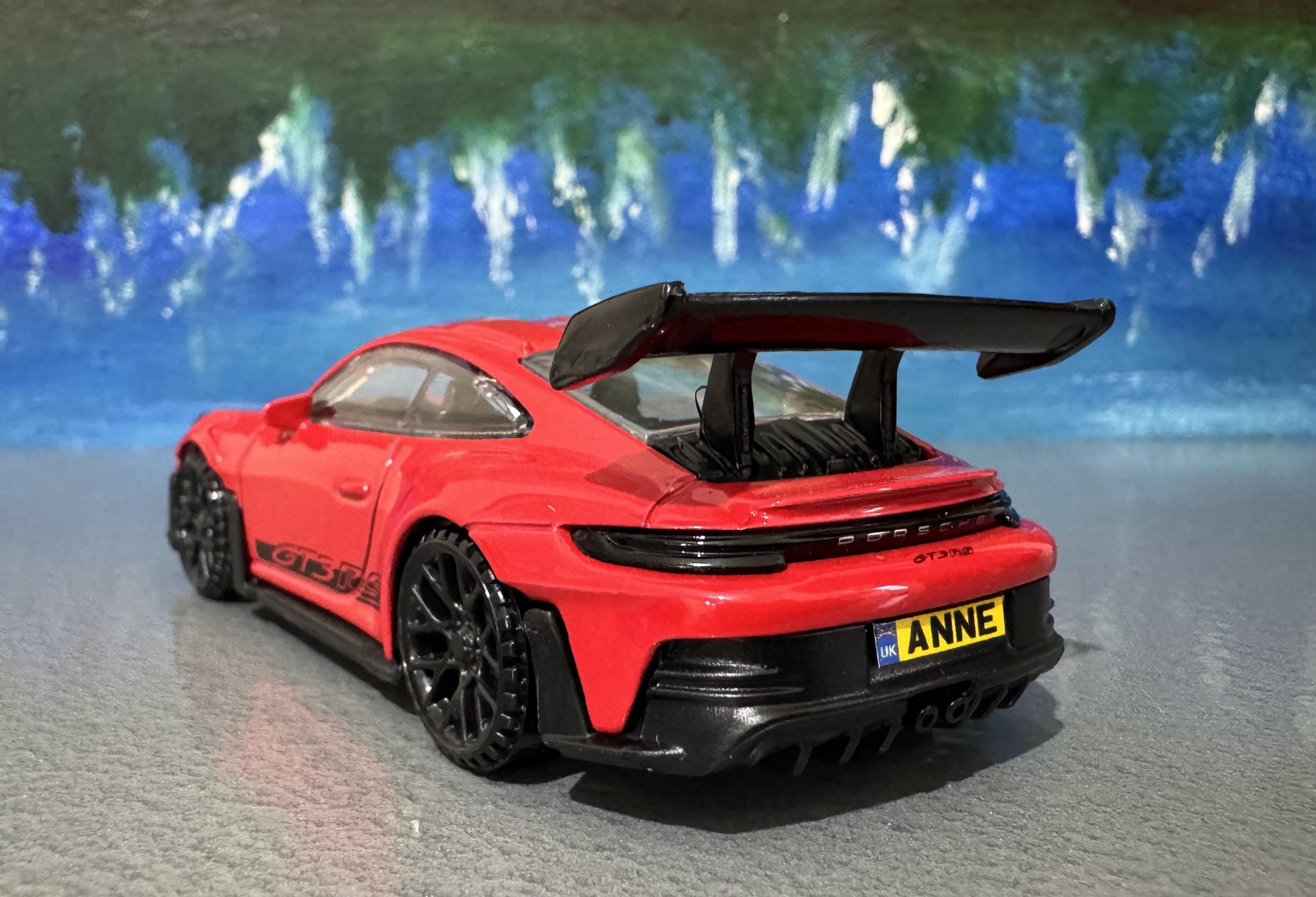 Custom Name RED Porsche 911 GT3 RS Model - Licensed- Unique Gift