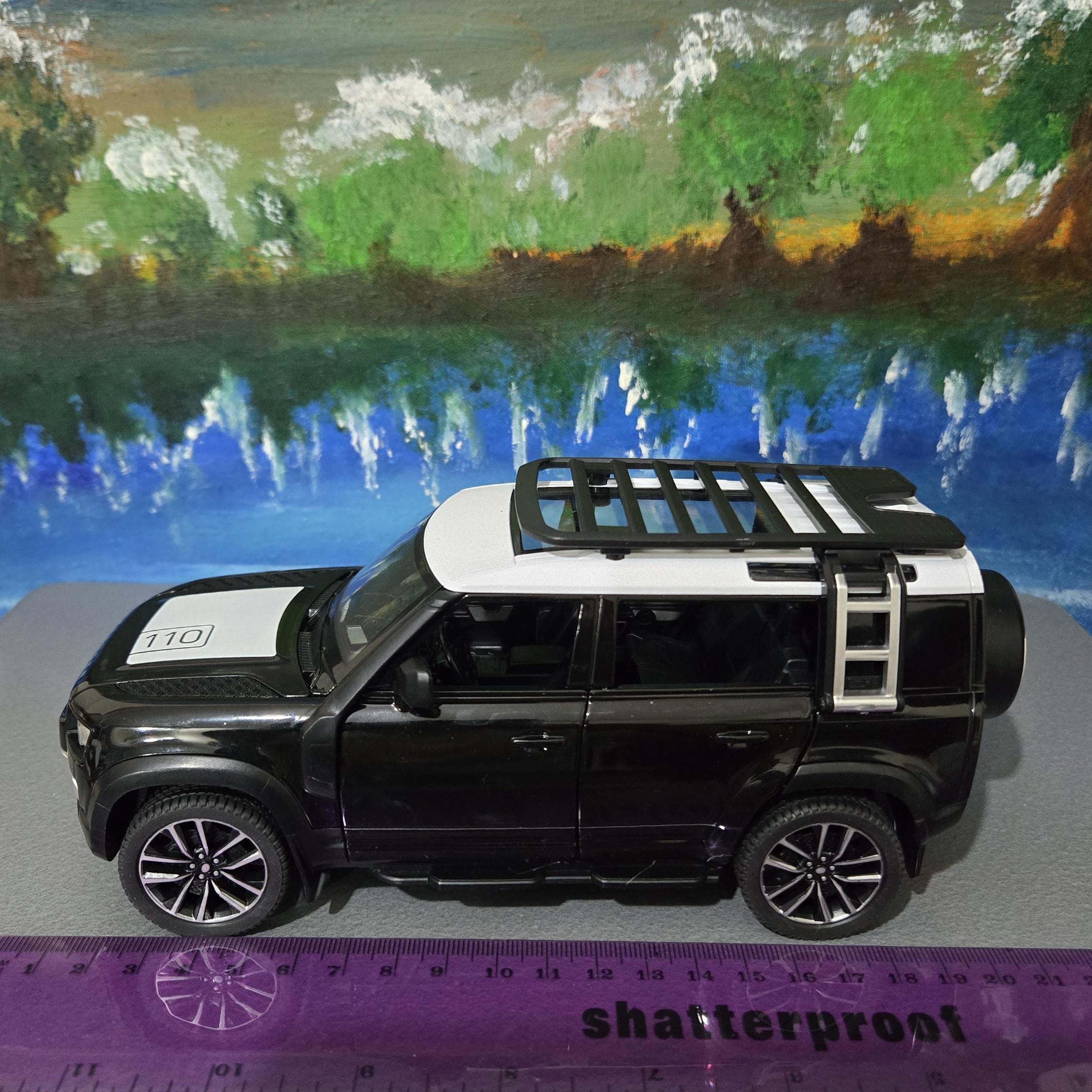 Defender Custom Gift Personalized Name Plate Land Rover Defender 110 Model Car Diecast 1:24 ...