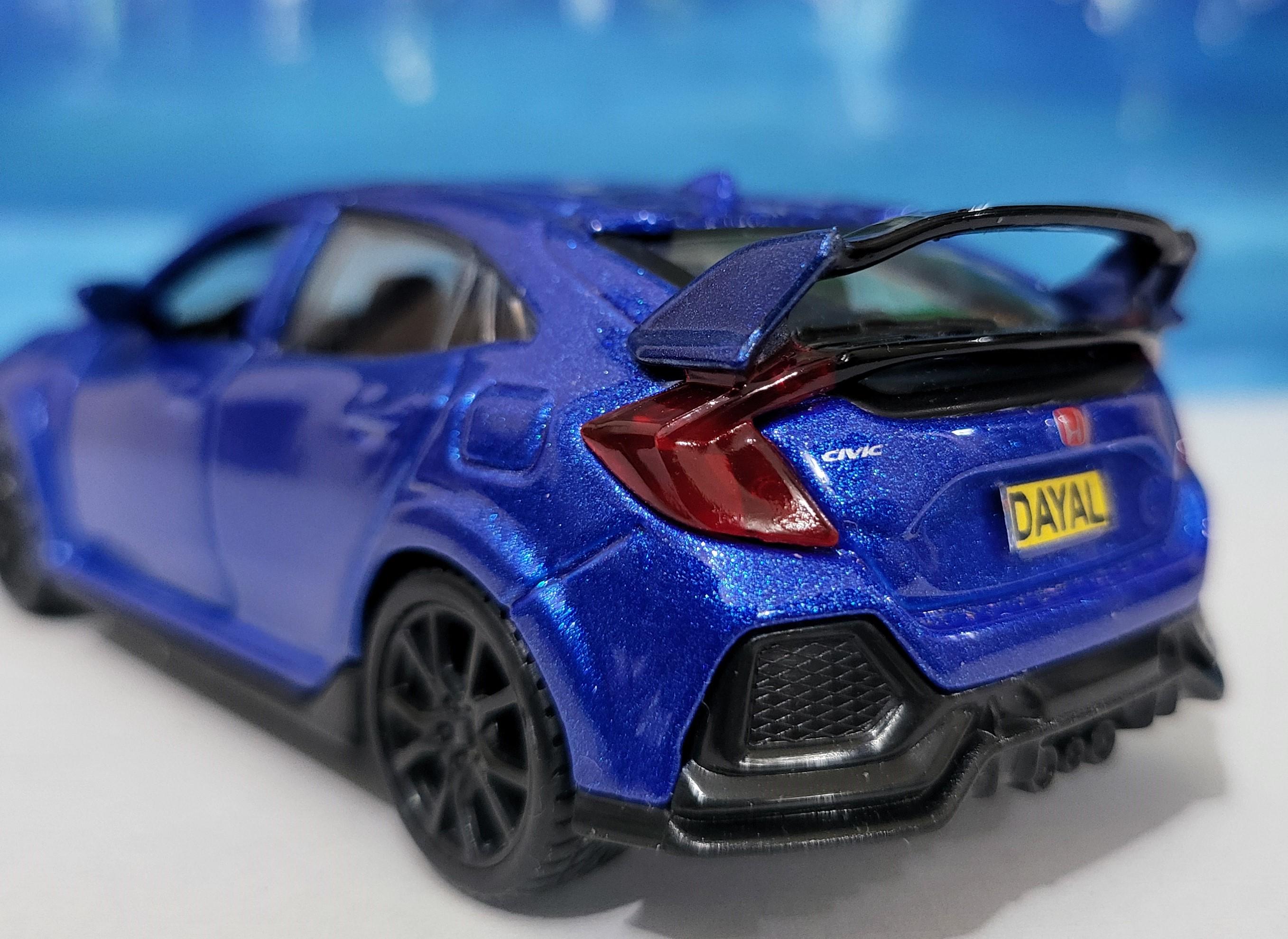 New Honda TYPE R Hatchback Model Car| Personalised Name Plate Diecast ...