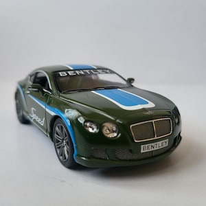 Gegoten metalen auto – Bentley Continental GT Speed: 1:38, schaal van 1:38 – Deuren kunnen open – Collectible cadeau voor mannen/vrouwen – Dad Boy Girl-cadeauhoes