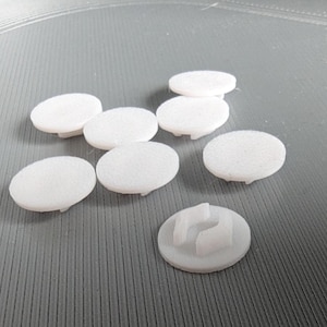 8x Screw Covers for Platsa Plastic Caps, White or Black Screw Caps, Cover Caps for Screws