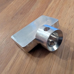 Adattatore per pomello Smart Lock, alluminio, compatibile con EVVA (Nuki 5 Pro Fit)