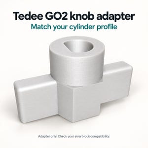Tedee GO2 ノブアダプター（CISA、Abus、Axa、Bricard、Iseo対応） – ノブシリンダー用アダプター | スマートロックアップグレード