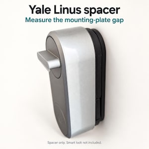 Piastra adattatrice Yale Linus – Distanziatore universale per serratura intelligente Yale Linus | Piastra distanziatrice per cilindri UE | Montaggio a filo