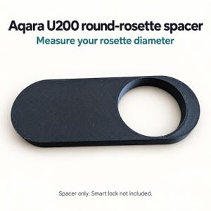 Aqara U200 adapter plate – Universal spacer for round rosette 52–56 mm or custom size | Spacer plate
