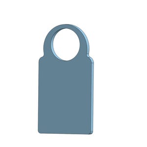 May include: A blue plastic tag with a round hole at the top. The tag is blank and ready to be customised.