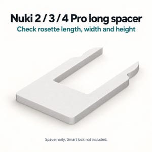 Nuki 2, 3, 4, Pro & Go Spacer for 30–40 × 75 mm Door Rosettes