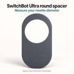 SwitchBot Lock Ultra Adapterplatta – Universell distans för rund rosett 52–56 mm eller anpassad storlek | Distansplatta