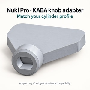 Knopadapter: Geschikt voor Nuki Smart Lock Pro - Voor KABA deurcilinders