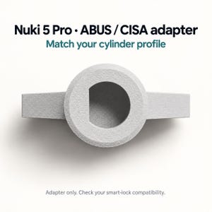 Adaptador de pomo para cerradura inteligente Nuki 5 PRO - Compatible con cilindros ABUS y CISA