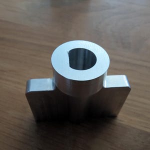 Adattatore per pomello per Tedee GO 1 | Alluminio CNC 6061 | Convertitore cilindro pomello Smart Lock | Adattatore di precisione per Cisa ABUS Iseo