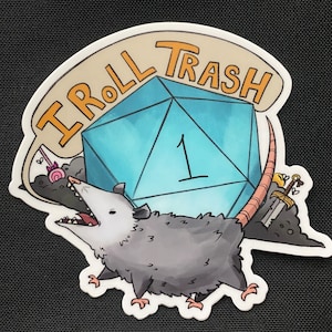 I ROLL TRASH - Waterproof Vinyl Stickers