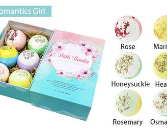 Handmade Essential Oil Bath Bomb Gift Set - 6 Pcs/pack