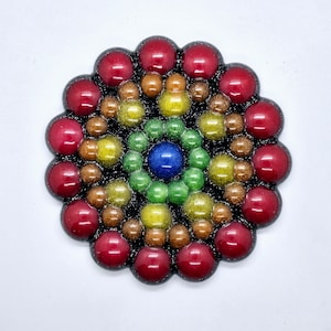 Custom Rainbow 3D Bubble Coaster, Round Resin Coasters, Create Your Own, New Home Gift, Unique Colourful Funky Decor, Rainbow Lover Gifts
