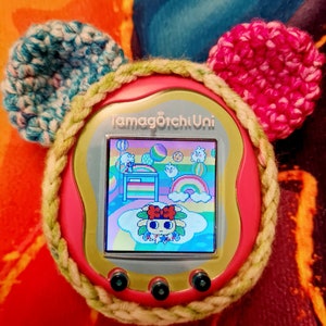 Custom Crochet Tamagotchi  Case, Tama Cover, Handmade Tamagotchi Crochet Case, tamagotchi Uni Accessory, Case For Virtual Pet