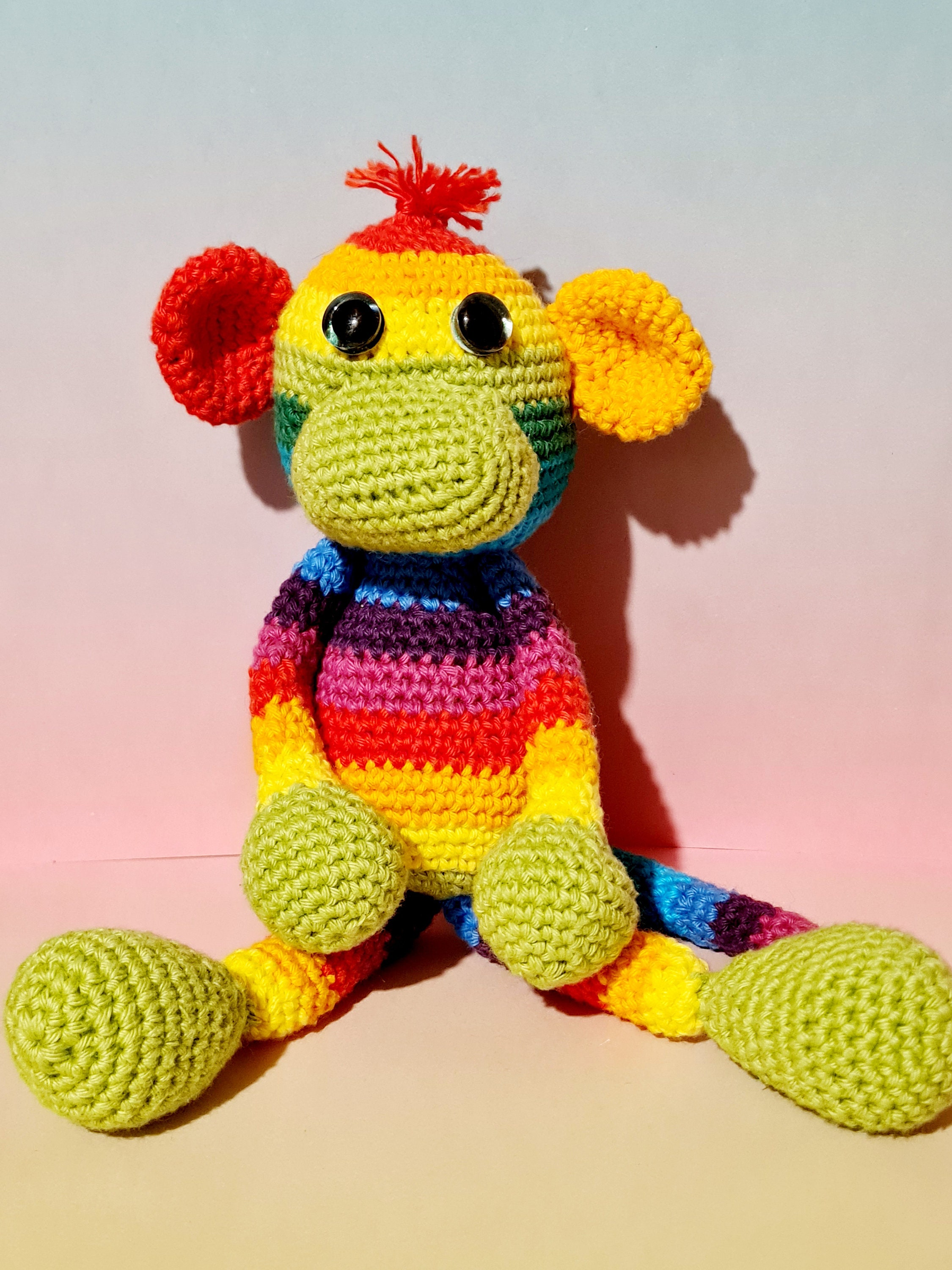 Sock Monkey Plus Crochet Monkey Amigurumi Toy Custom Cuddly - Etsy Canada