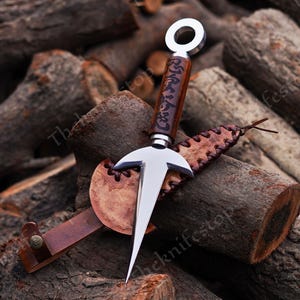 Hand-Forged Japanese Anime Kunai Knife, Anniversary gift, Personalized Gift, Kunai Replica, Japanese Tool, Ninja Kunai knife, Throwing knife