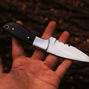 Personalized Damascus Knife | Custom Hunting, Camping, Bushcraft Knife | Wedding, Birthday, Anniversary Gift for Him