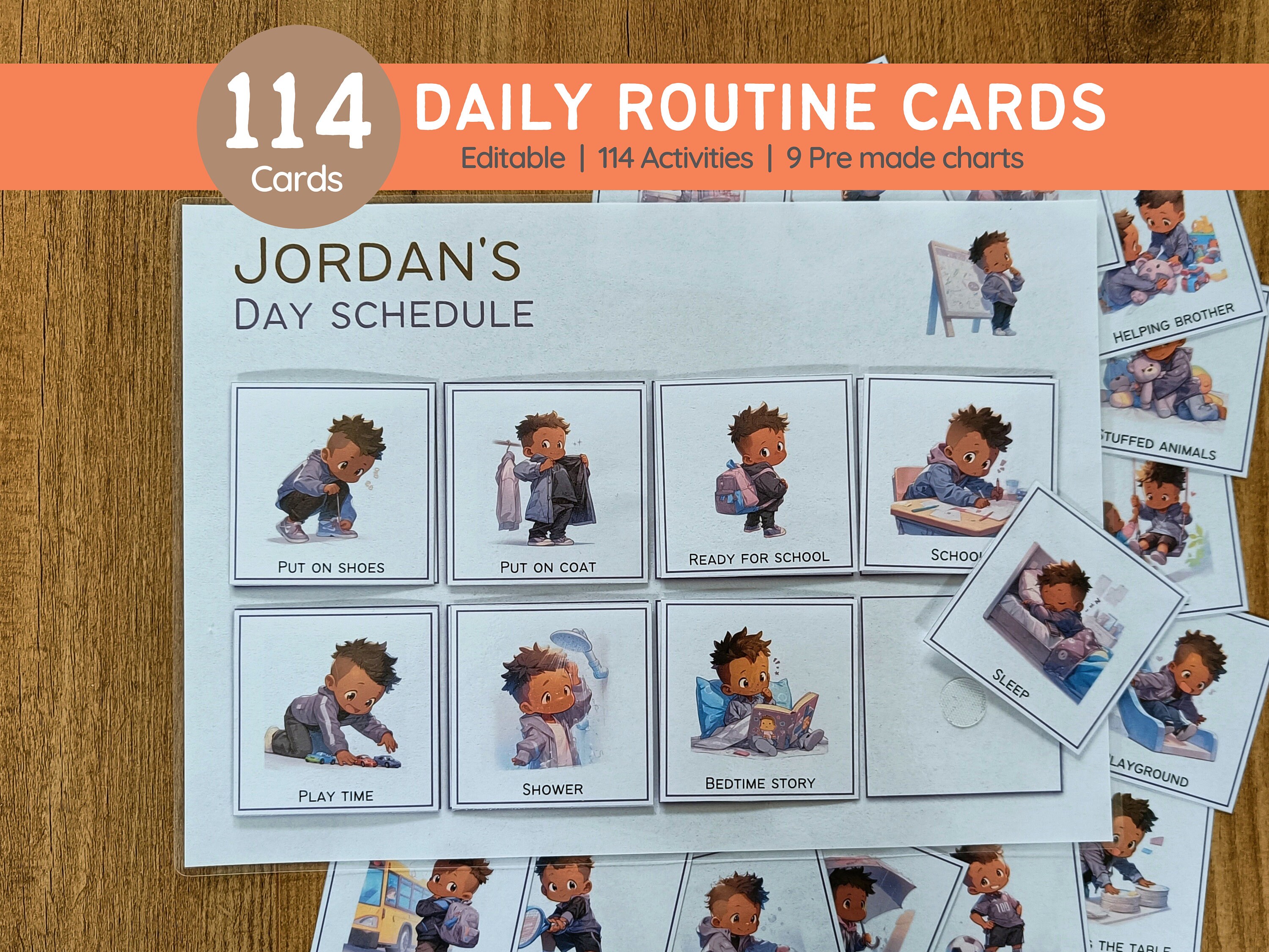 Daily Routine Cards Visual Schedule for Kids Daily Rhythm Chore Chart ...