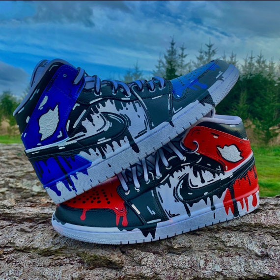 custom drip jordans