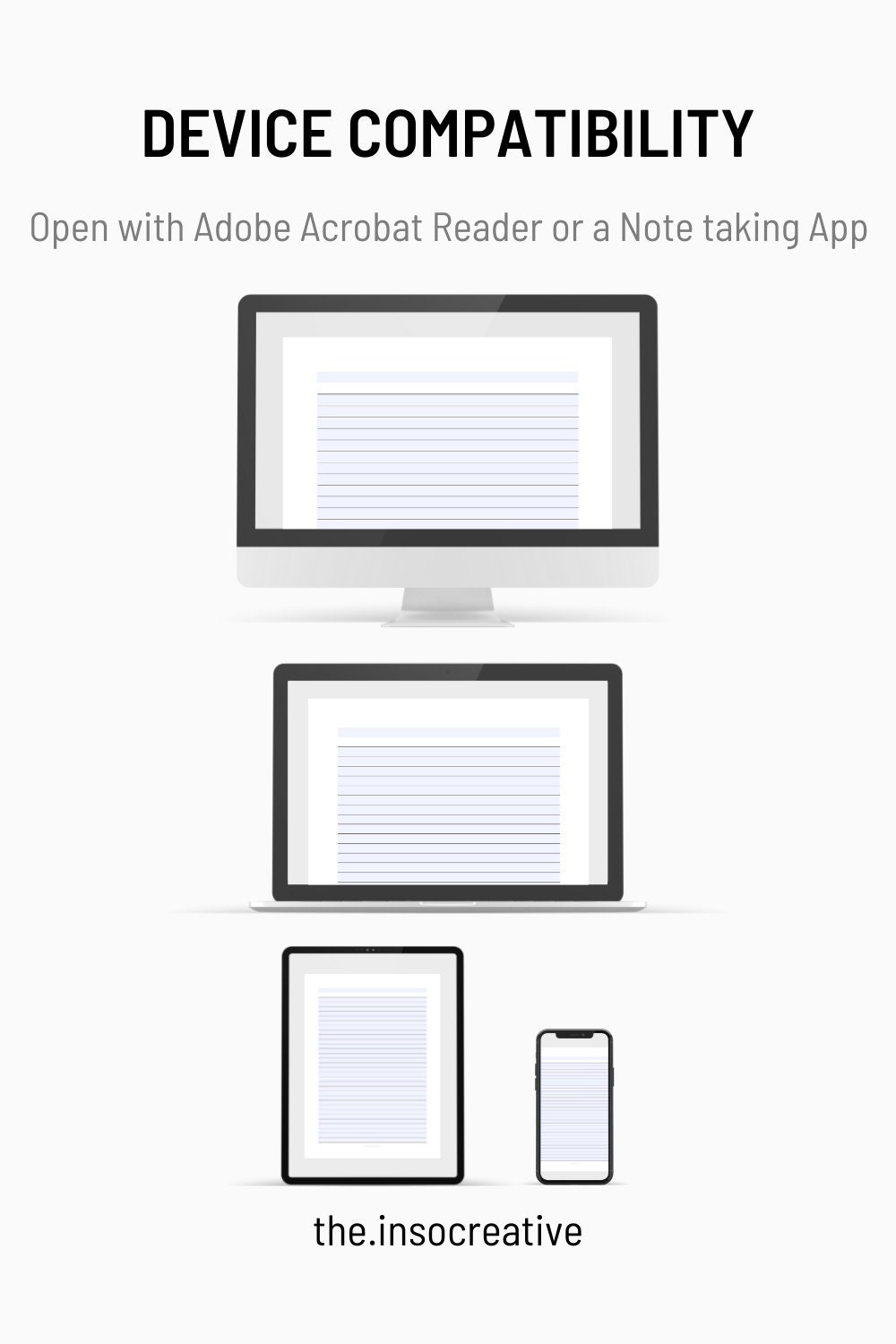 Printable Fillable Ruled/lined Notes Paper in A4 A5 Letter - Etsy UK