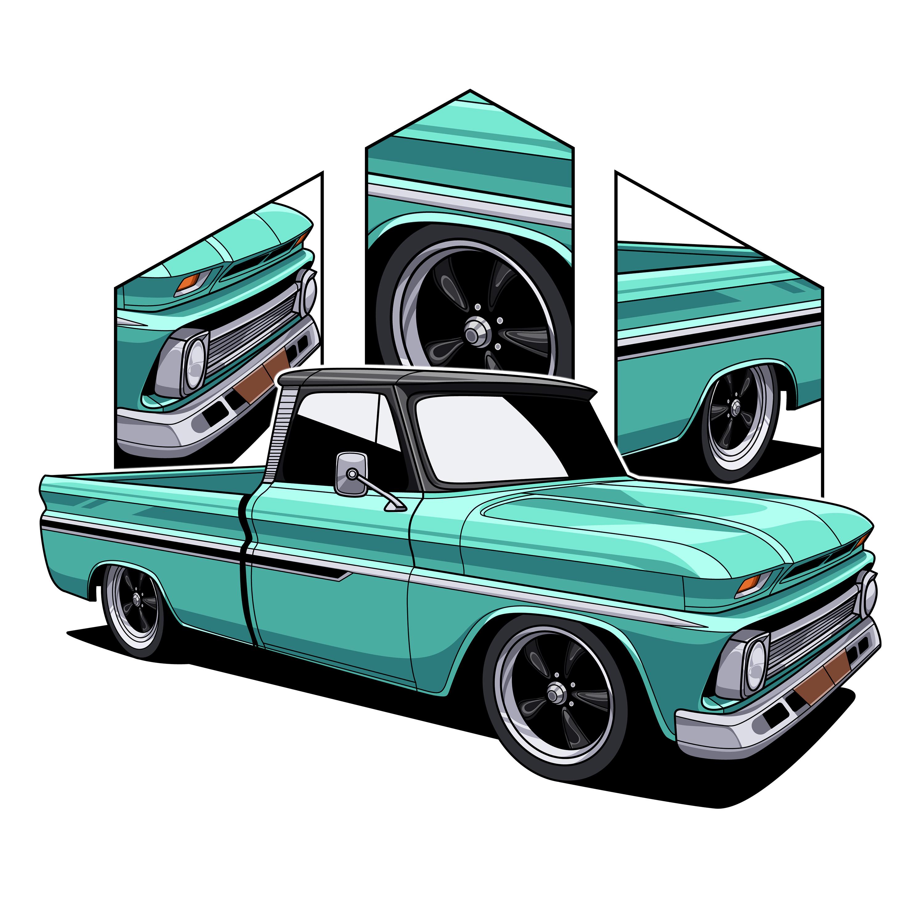 Custom Car Illustration: Personalized Car Portrait Art (Digital File)