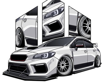 Personalisierte Auto Illustration: Personalisierte Auto Illustration (Digitaler Download)