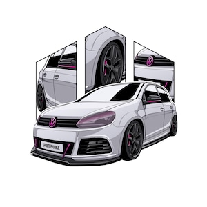 Personalized Custom Car Digital Drawing,Vector Car Illustration,Customized Cartoon Car Drawing Car Art,Car Guy Gift,For Boyfriend,for Father