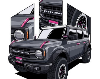 Personalisierte Auto Illustration: Personalisierte Auto Illustration (Digitaler Download)