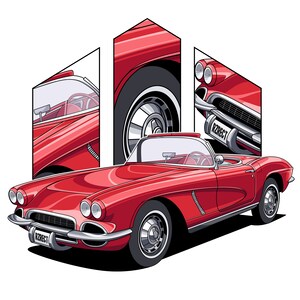 Digital Car Illustration, Custom Car Poster, Car Portrait, Car Art, Personalised Car Photo, Gift for men/car Lovers/Guy/Boyfriend/father/Bro
