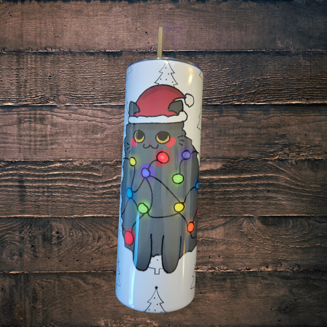 Christmas Light Kitty Etsy