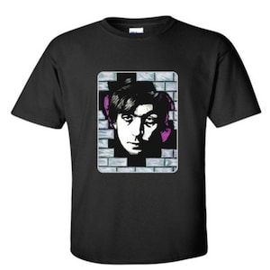 Syd Barrett (Pink Floyd) Dorosły Czarny T-shirt Crew - Oryg Artwork of Psychedelic Rock Music Legend - uk -T1
