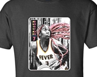 Aliyah Boston - Indiana -- Basketball Adult Black Crew T-shirt -T1