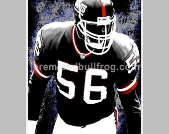 Lawrence Taylor - New York -- 13x19 Classic NY Football Wall Art Poster / Print - LT T1