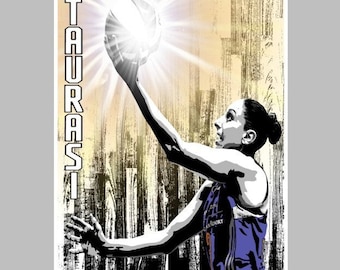 Diana Taurasi - Phoenix -- 13x19 Arizona Basketball Wall Art Poster / Print - T1