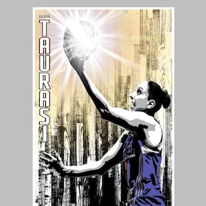 Diana Taurasi - Phoenix -- 13x19 Arizona Basketball Wall Art Poster / Print - T1
