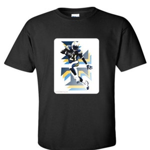 LaDainian Tomlinson - San Diego -- Classic California Football Adult Black Crew T-shirt - LT LA -T1