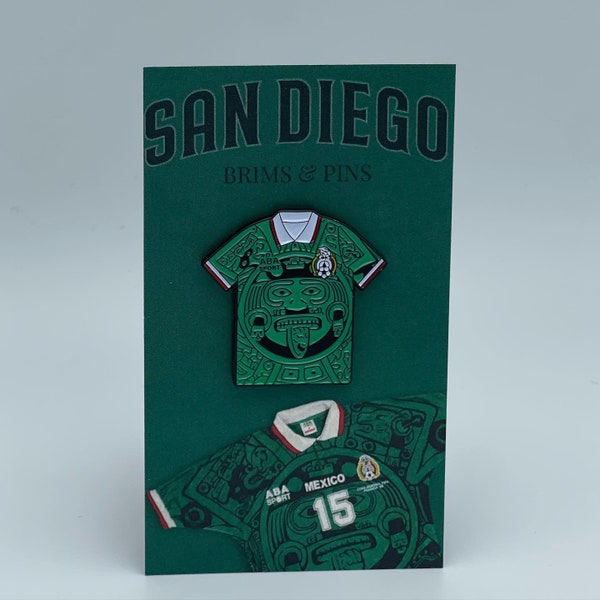 1998 Retro Mexico Jersey Enamel Pin