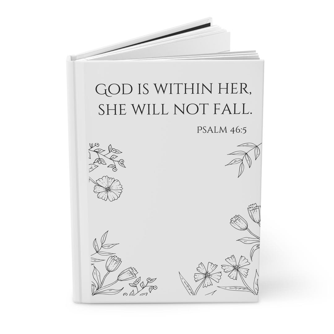 Psalm 46:5 God is Within Her, She Will Not Fall, Matte Diary Notebook ...