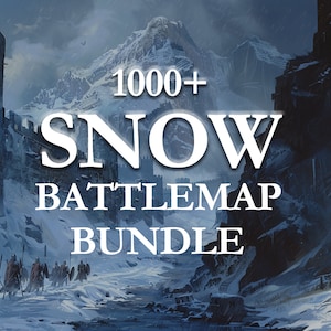 Mapas de batalha de Dungeons and Dragons | Mapas de RPG digitais | RPG terreno para impressão | Pacote de mapas de batalha de neve | Mapas Dnd | Downloads instantâneos