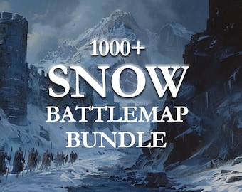 Dungeons and Dragons Battlemaps | Digital RPG maps | Role playing printable terrain | Snow Battlemaps Bundle | Dnd Maps | Instant Downloads