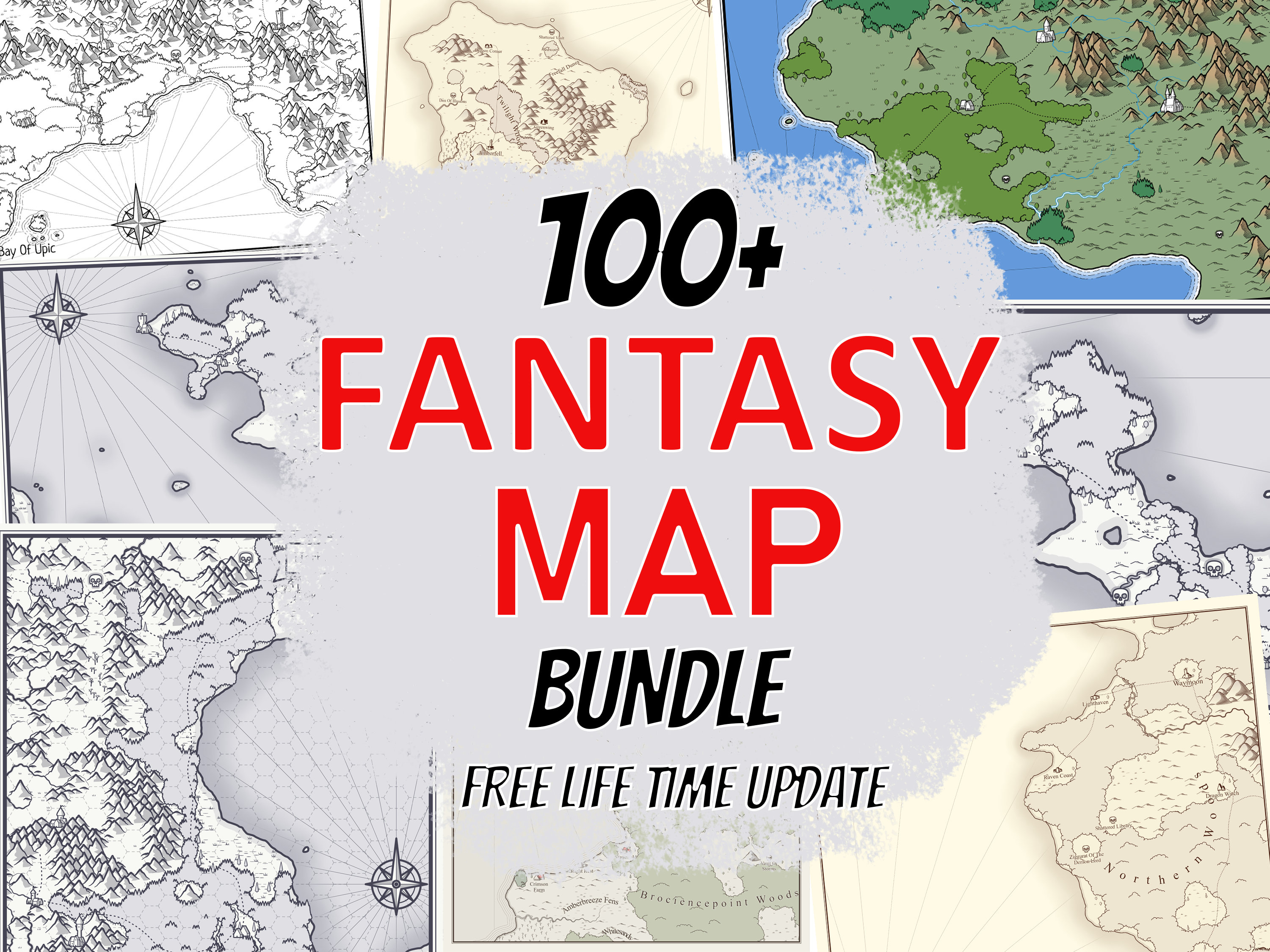 Fantasy Map Bundle Fantasy World Map RPG TTRPG Pathfinder Dnd Maps Fantasy Map Bundle Fantasy World Map RPG TTRPG Pathfinder Dnd Maps