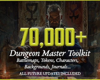 Dungeon Master&#39;s Toolkit | Dnd Maps | Dnd Accessories | Dungeon Master Gift | Dnd Character Sheet | ttrpg | Dungeon Master | Dnd Battlemaps