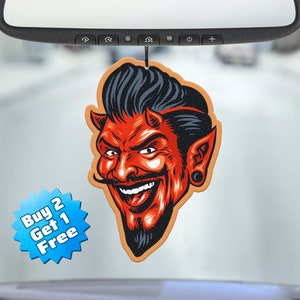 Funny Air Freshener - Devil Air Freshener - Cute Air Freshener - Cool Air Freshener - Unique Air Freshener - Car Freshie - Gag Gift - Meme