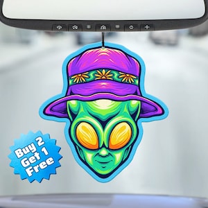 Funny Air Freshener - Alien Air Freshener - Cute Air Freshener - Cool Air Freshener - Unique Air Freshener - Car Freshie - Gag Gift - Meme