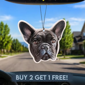 Custom Dog or Cat Car Air Freshener - Personalized Pet Photo Freshie - Memorial Gift for Pet Lovers