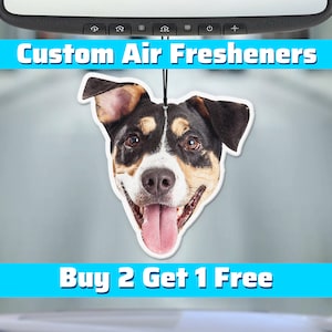 Custom Car Freshener - Custom Picture Freshener - Custom Air Freshner - Custom Car Freshie - Custom Personalized  Freshener - Face Freshener