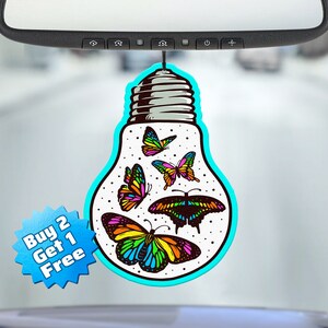 Funny Air Freshener - Butterfly Freshener - Cute Air Freshener - Cool Air Freshener - Unique Air Freshener - Car Freshie - Gag Gift - Meme