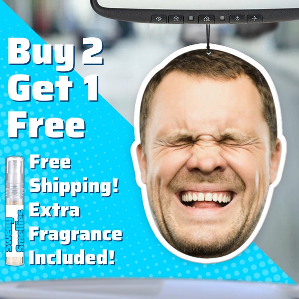 Custom Air Freshener - Custom Car Freshie - Custom Freshner - Custom Picture Air Freshener - Custom Face Freshener - Personalized  Freshener